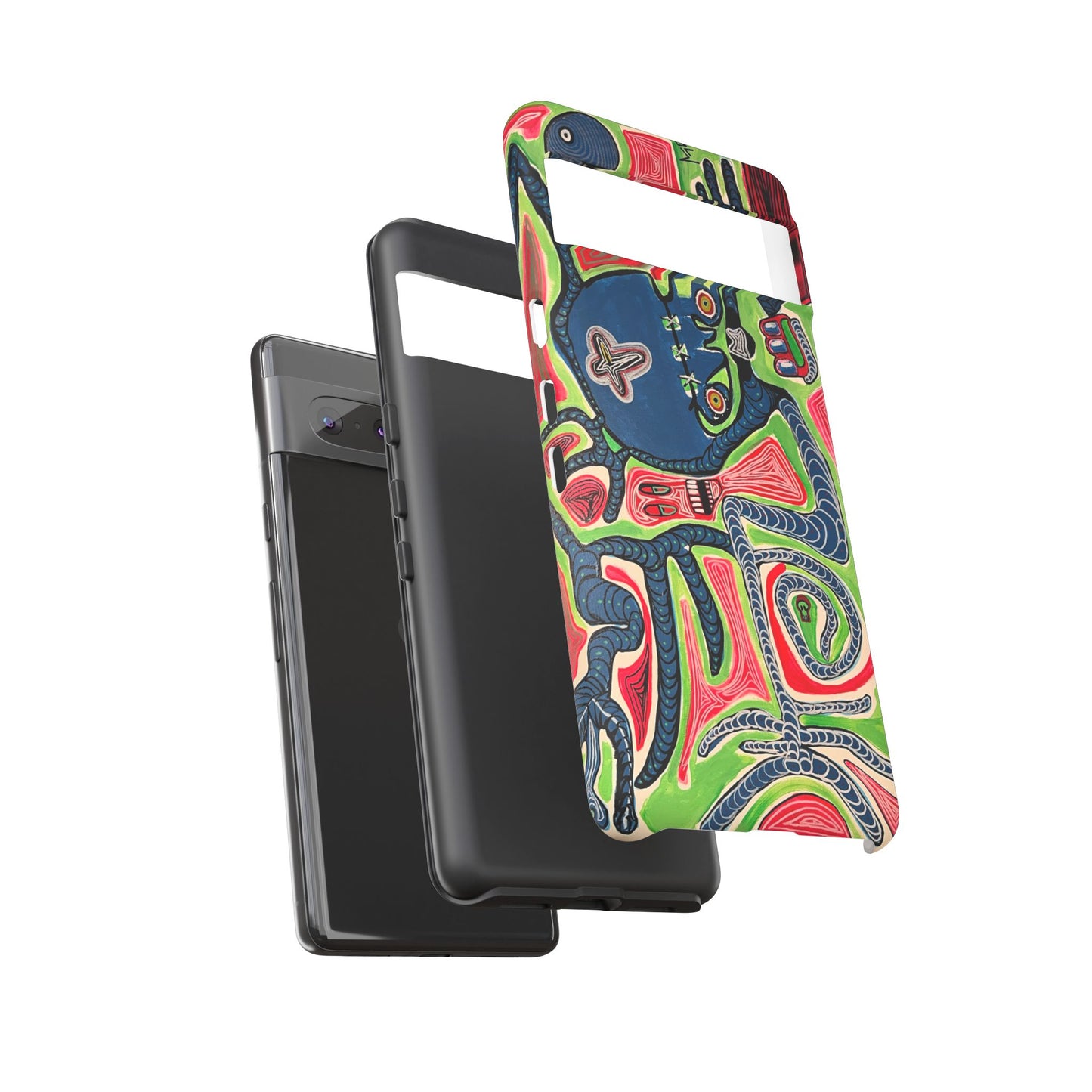 Abstract AFTERLIFE Phone Case — Bold Psychedelic Music Art