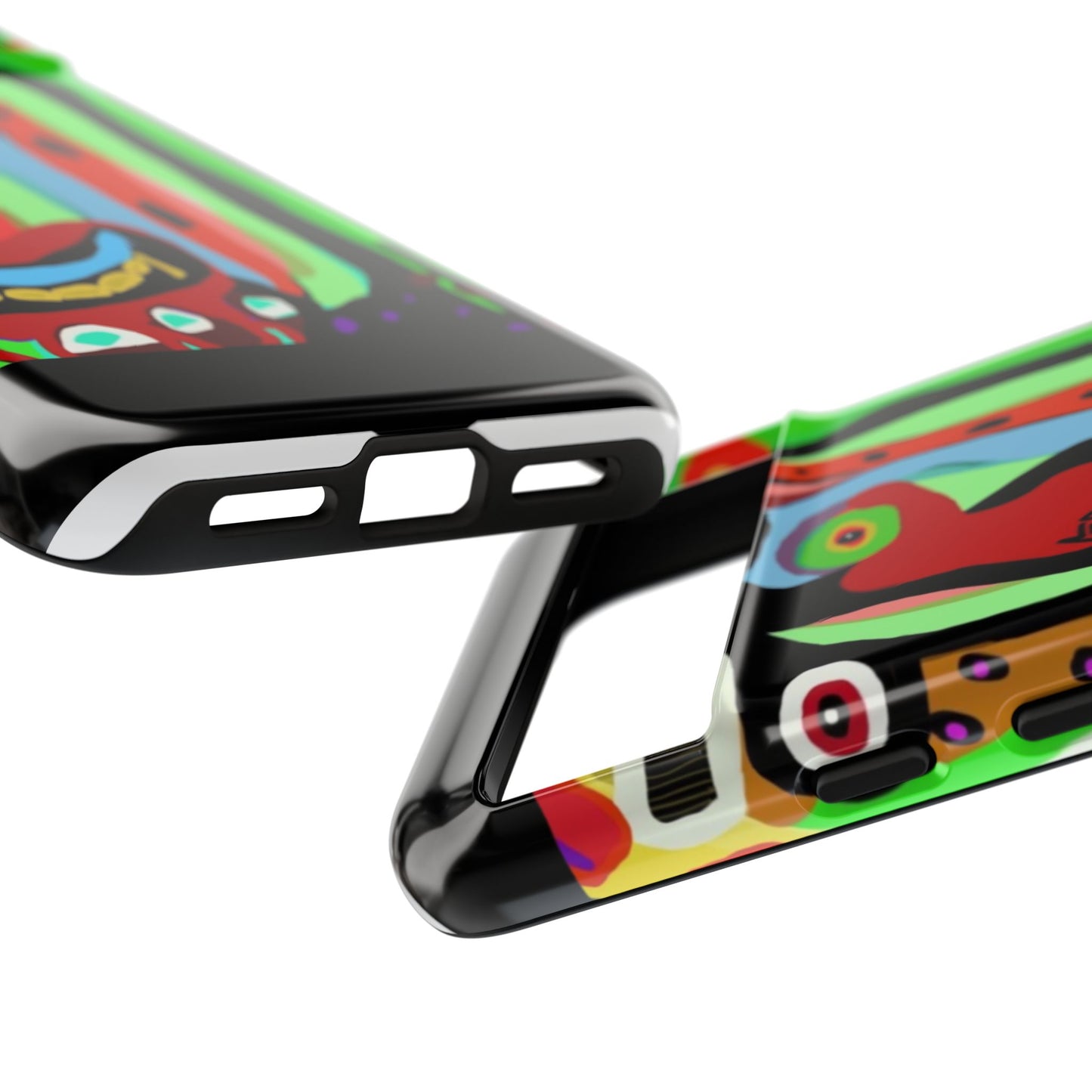 CRAZY.   Tribal Face Phone Case — Colorful Modern Art iPhone Cover