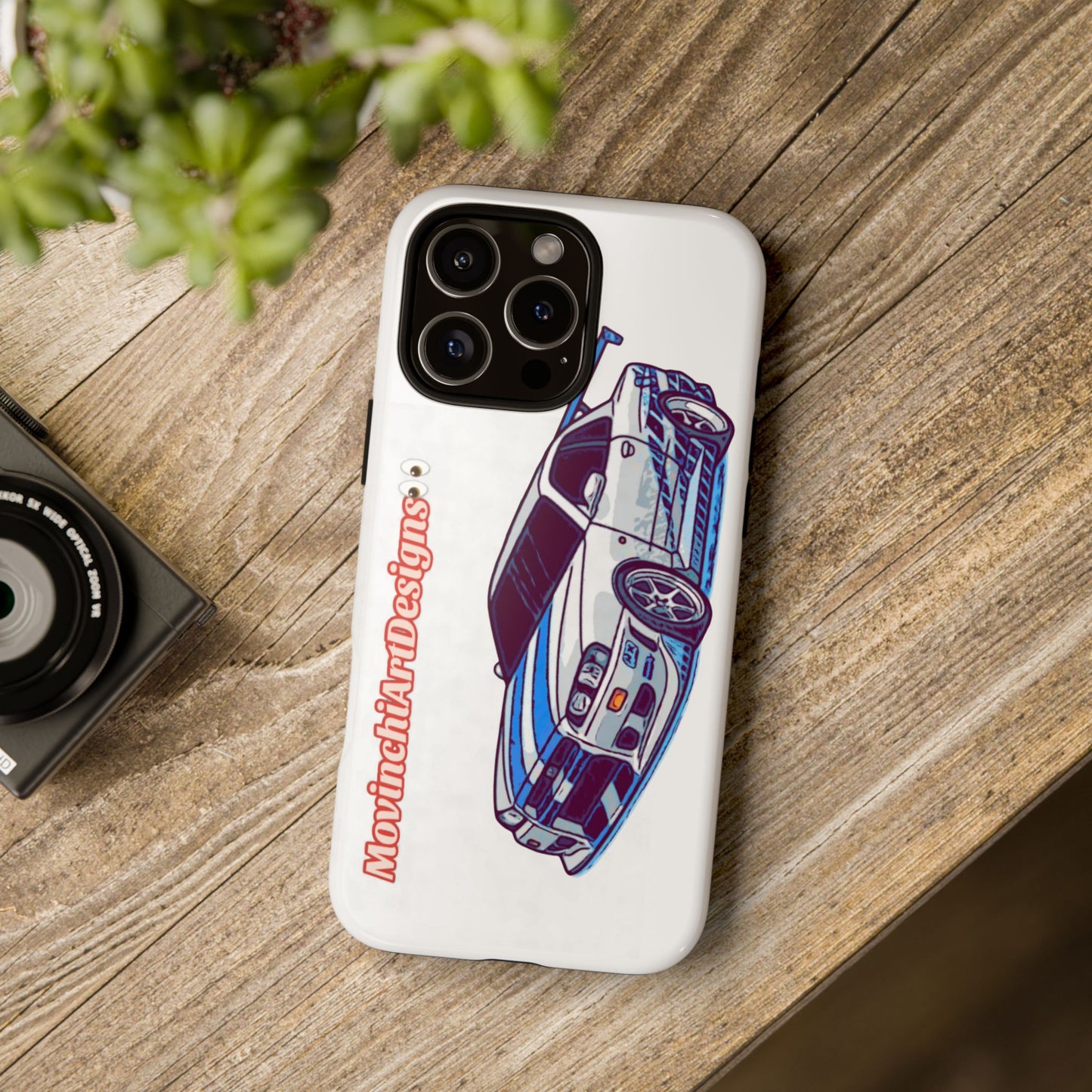 Retro Skyline r34 Phone Case — Vintage Sports Car Graphic