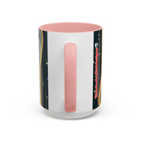 VINCENT  Skull Pop Art Accent Coffee Mug — Colorful Neon Tribal Skull Design (11/15oz)