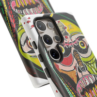 KUNTA.  Abstract Tribal Skull Phone Case — Colorful Street Art Protective Cover
