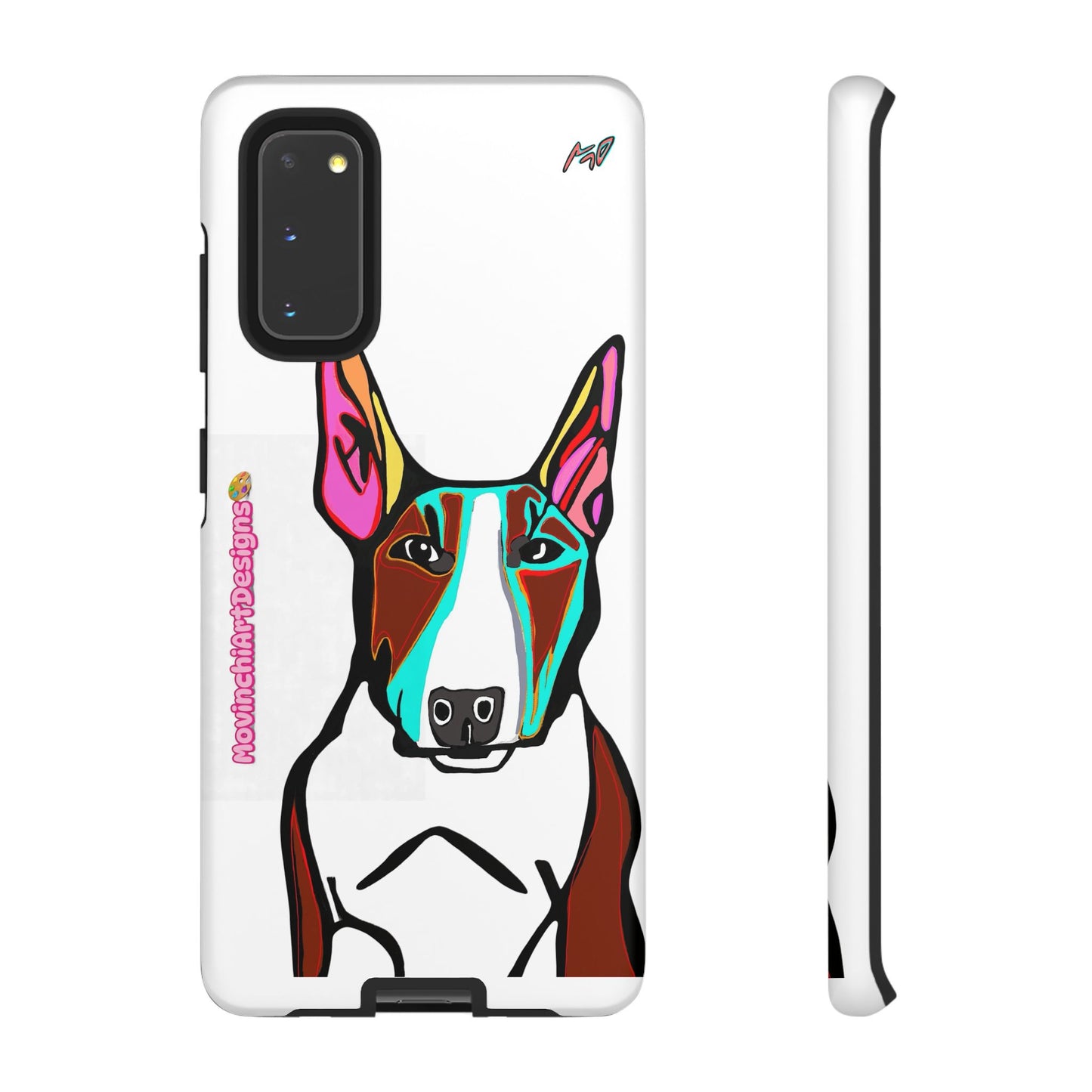 MR Bull Terrier Phone Case — Colorful Pop Art Tough Cases for Dog Lovers