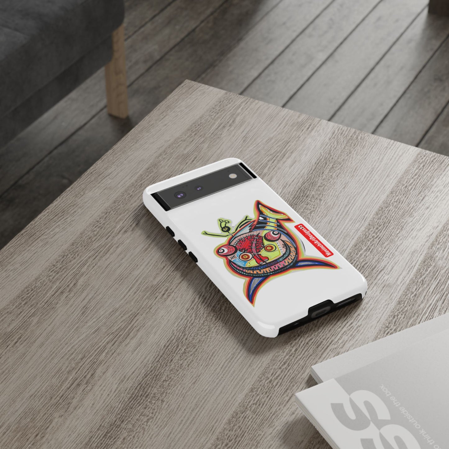 Phone Case — Colorful Abstract PARASITE  Fish Art Tough Cases
