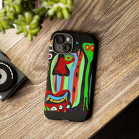 CRAZY.   Tribal Face Phone Case — Colorful Modern Art iPhone Cover