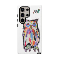 Colorful Owl Phone Case — Artistic Owl Illustration Tough Case