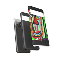 CRAZY.   Tribal Face Phone Case — Colorful Modern Art iPhone Cover