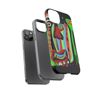 CRAZY.   Tribal Face Phone Case — Colorful Modern Art iPhone Cover