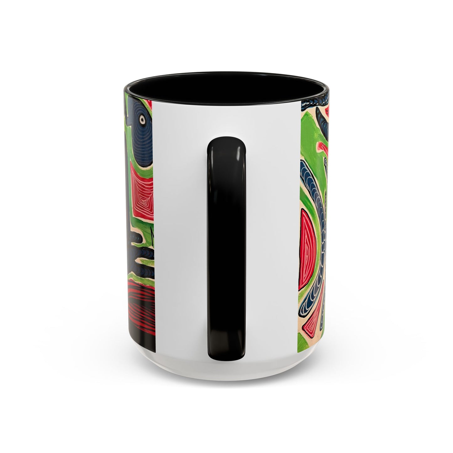 AFTER LIFE2.0  Abstract Neon Doodle Coffee Mug — Colorful Surreal Art Accent Mug (11/15oz)