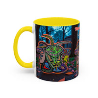 RYDER4.0  Psychedelic Forest Accent Coffee Mug – Colorful Trippy Creature Design (11/15oz)