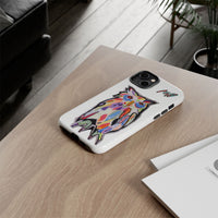 Colorful Owl Phone Case — Artistic Owl Illustration Tough Case