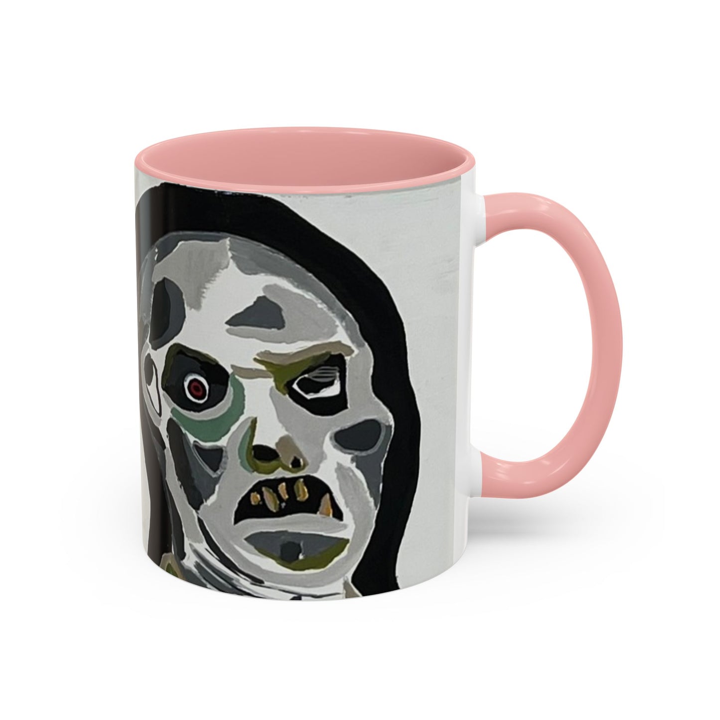 3 amigos Creepy Masked Faces Accent Coffee Mug – Horror Art 11/15oz