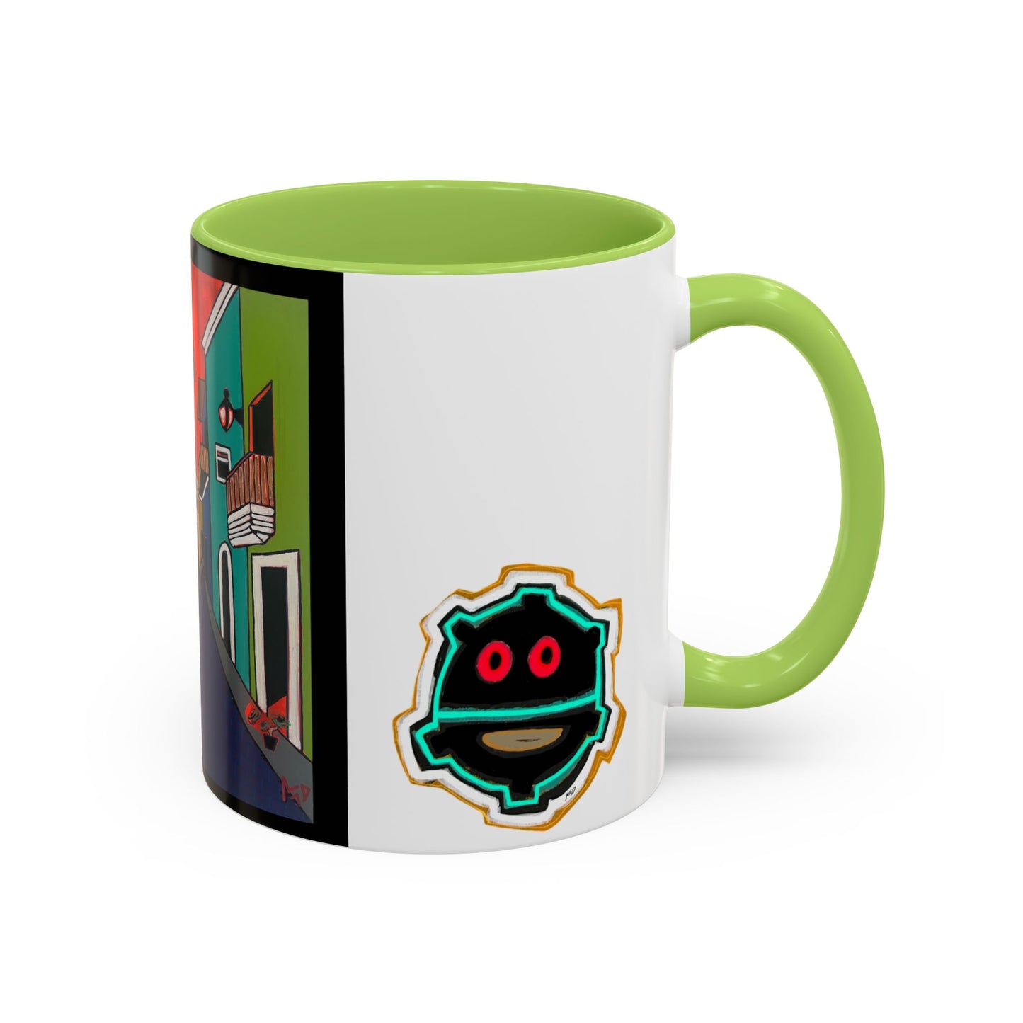 SAN JUAN.  Colorful Street Art Coffee Mug — Vibrant Alleyway & Playful Emblem Accent Mug