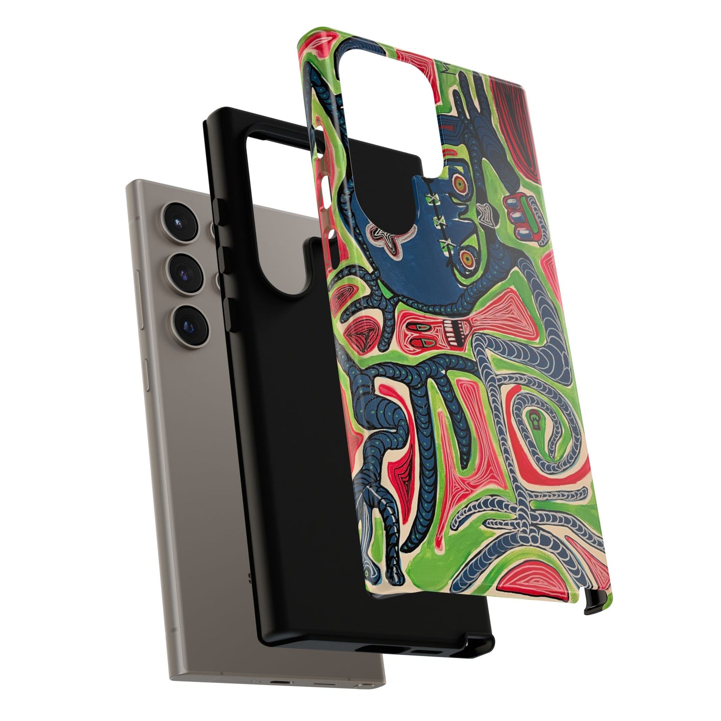 Abstract AFTERLIFE Phone Case — Bold Psychedelic Music Art
