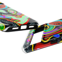 CRAZY4  Abstract Neon Skull Phone Case — Colorful Psychedelic Protective Cover