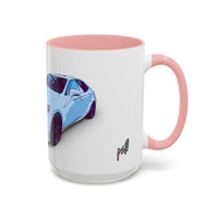 IS300 Car Lover Accent Coffee Mug – White Sports Sedan Design (11oz & 15oz)