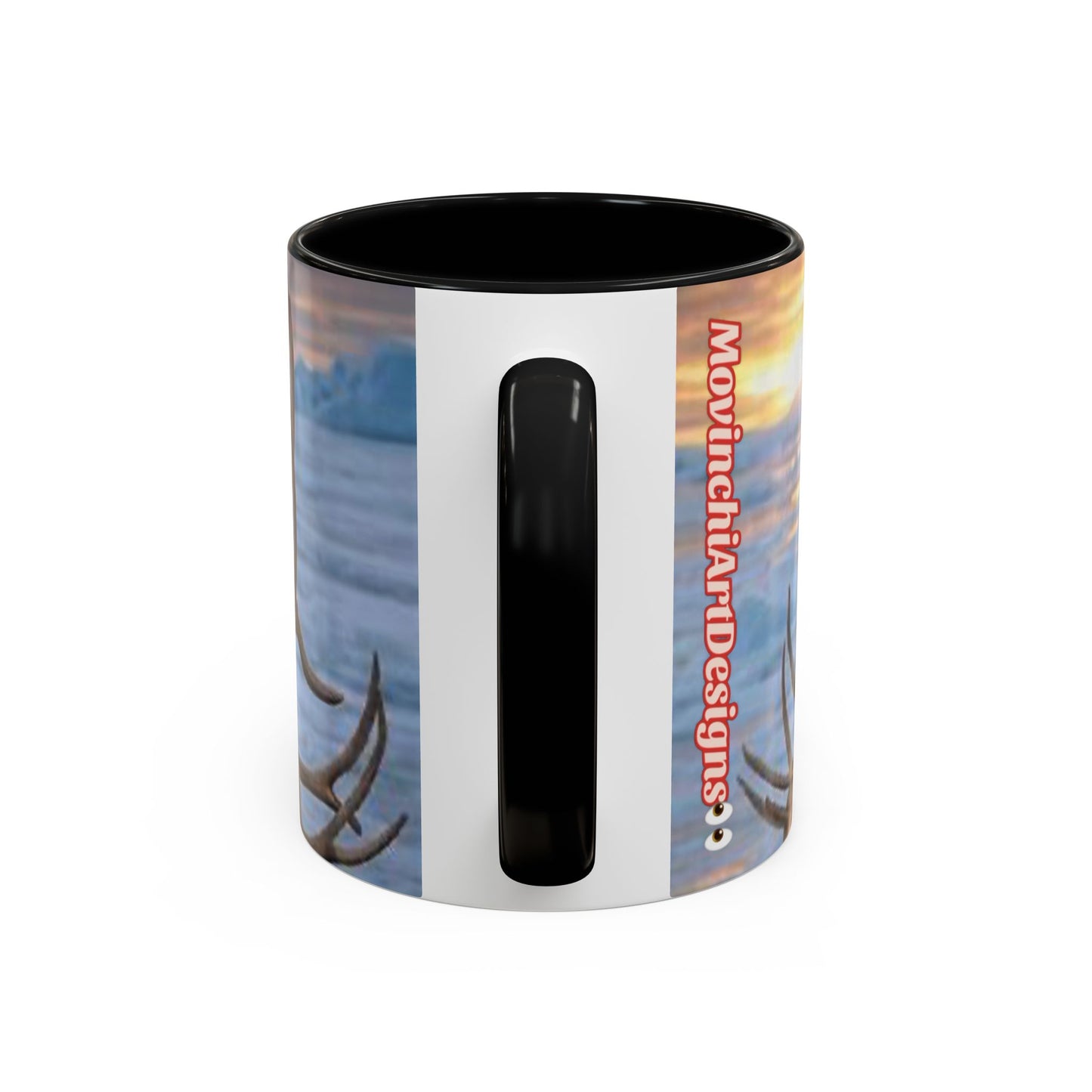 KING OF THE WORLD Royal Portrait Accent Coffee Mug – King in Fur Coat Design (11/15oz)