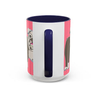 Bulldog Accent Coffee Mug — Cute Pink Dog Lover Mug (11/15oz)