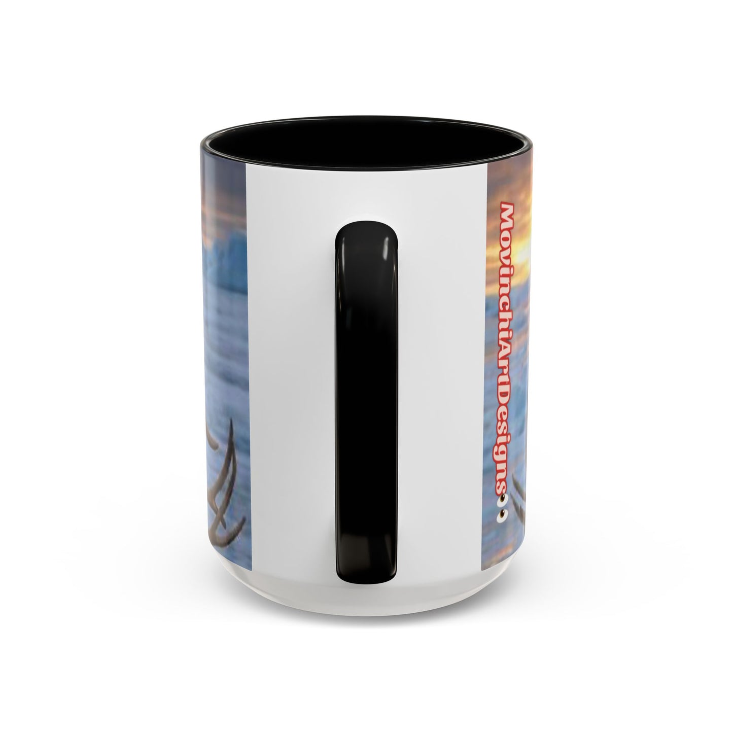 KING OF THE WORLD Royal Portrait Accent Coffee Mug – King in Fur Coat Design (11/15oz)