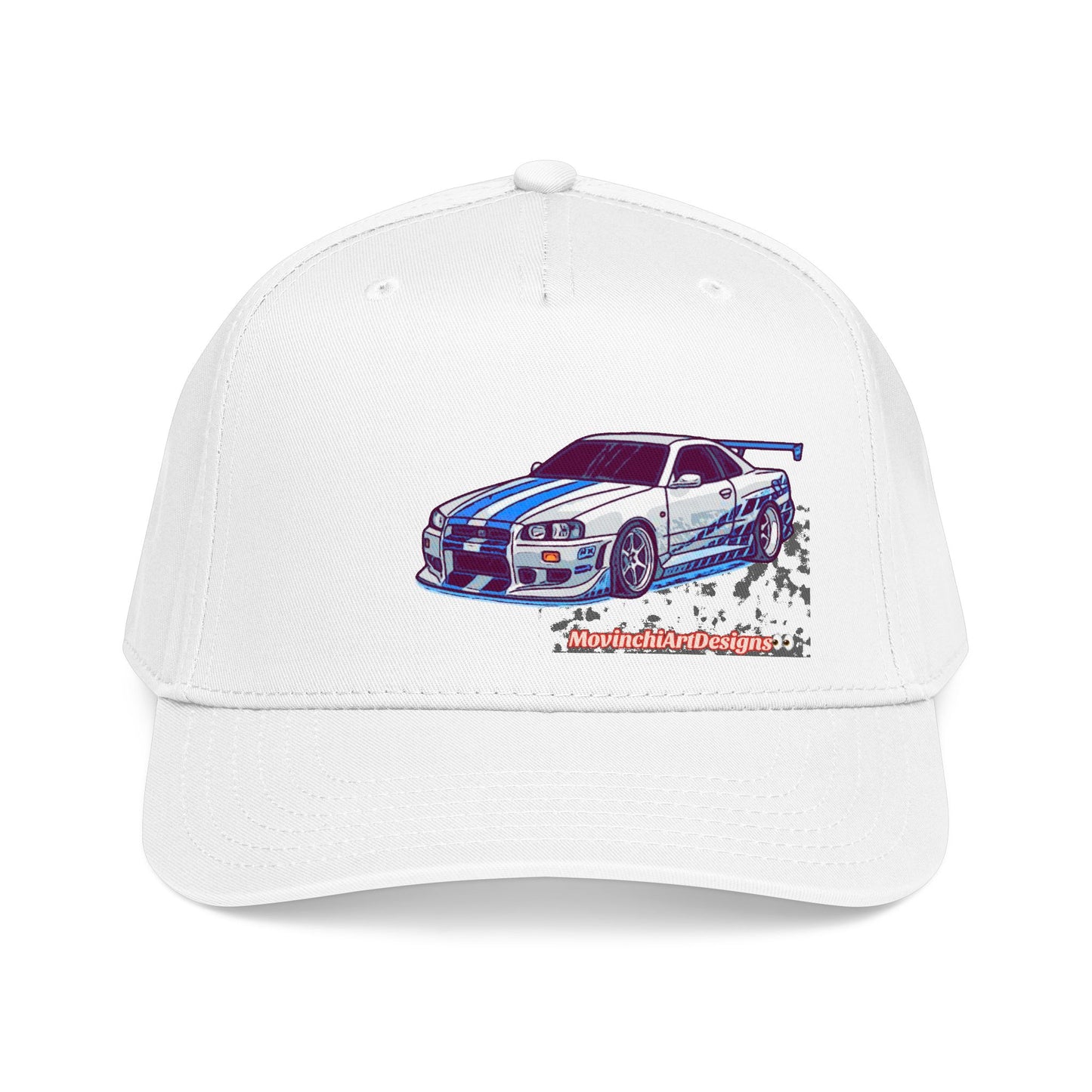 Racing Skyline Embroidered Cap — Vintage GT Sports Car Hat