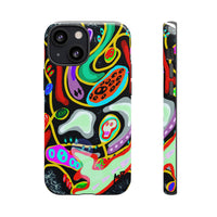 CRAZY4  Abstract Neon Skull Phone Case — Colorful Psychedelic Protective Cover