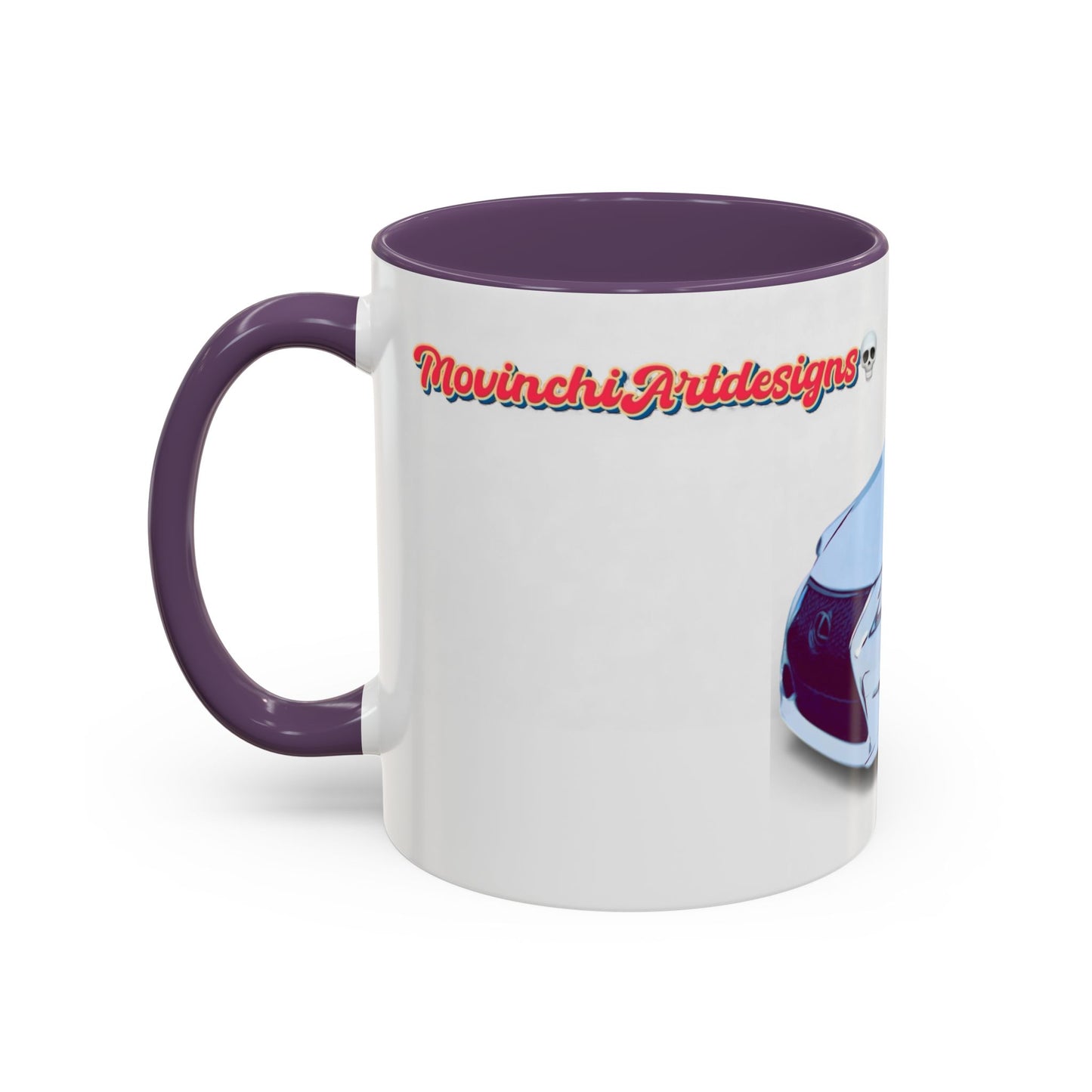 IS300 Car Lover Accent Coffee Mug – White Sports Sedan Design (11oz & 15oz)