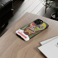KUNTA.  Abstract Tribal Skull Phone Case — Colorful Street Art Protective Cover