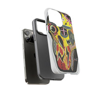 VINCENT.  Skull Riot Phone Case – Colorful Abstract Horror Art Protective Cover
