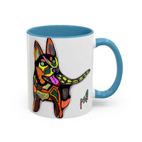 Colorful Pop Art Dog Accent Coffee Mug — Vibrant French Bulldog Design (11/15 oz)