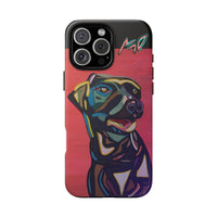 Colorful Pit LABRADOR Tough Phone Case — Vibrant Pop Art Dog Design