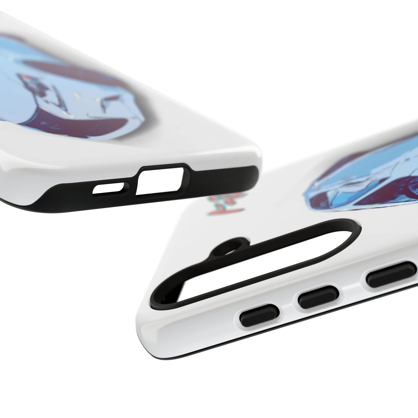 Melvin White Sports Car Phone Case - Retro Pop Art Supercar Protective Tough Case