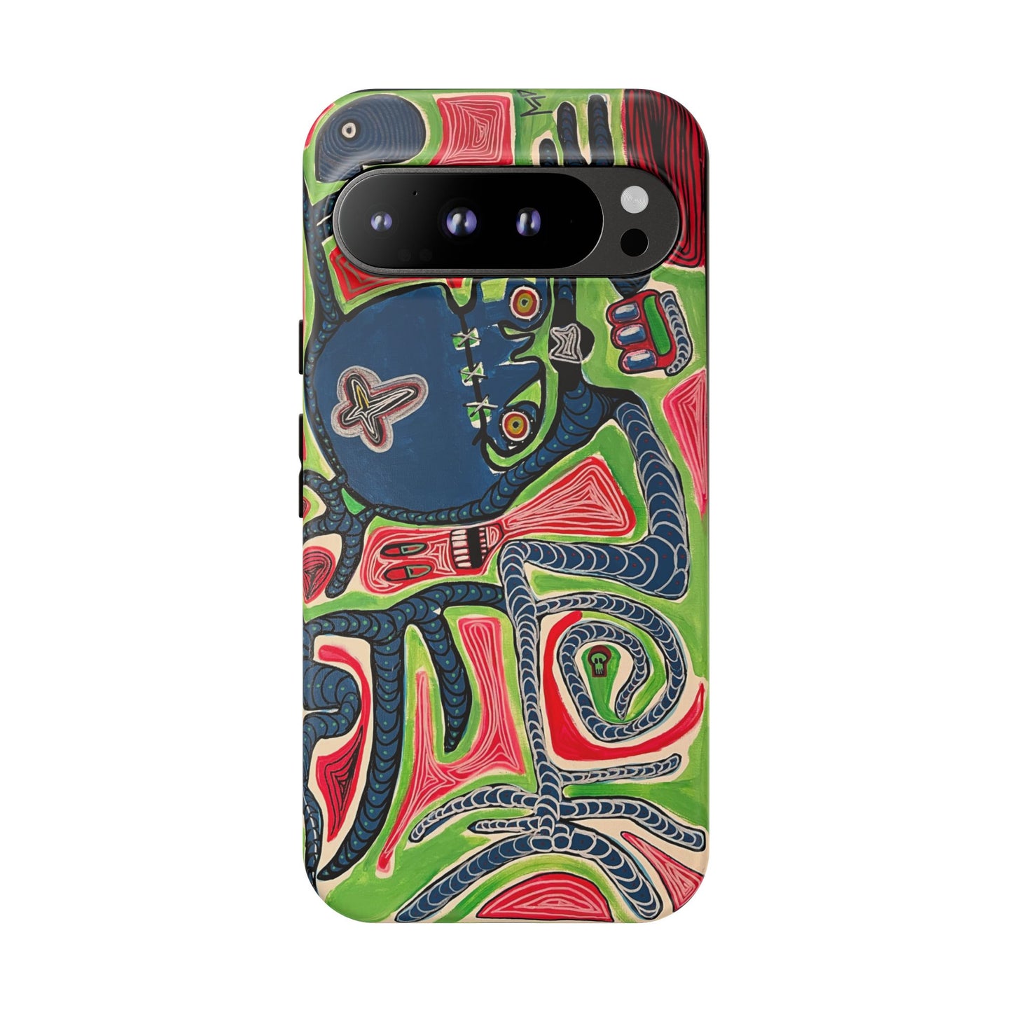 Abstract AFTERLIFE Phone Case — Bold Psychedelic Music Art