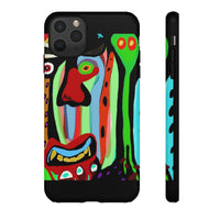 CRAZY.   Tribal Face Phone Case — Colorful Modern Art iPhone Cover