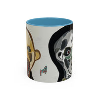 3 amigos Creepy Masked Faces Accent Coffee Mug – Horror Art 11/15oz