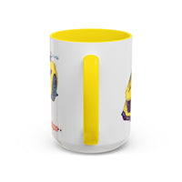ZR1 Lover Coffee Mug — Yellow Sports Car & Boston Terrier Accent Mug (11/15 oz)