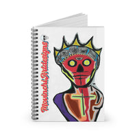 Skull King GRAY  Spiral Notebook — Bold Pop-Art Journal for Artists & Creatives