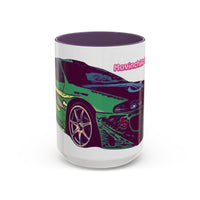 Coffee Mug —ECLIPSE  Neon Sports Car Design with "MovinchiArtDesigns" Logo