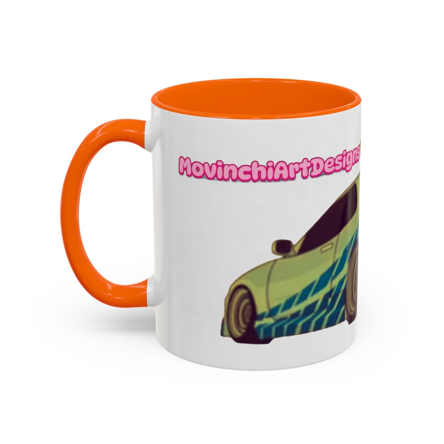 R34  Racing Skyline Accent Coffee Mug — Fast Car Drift Design (11/15oz)