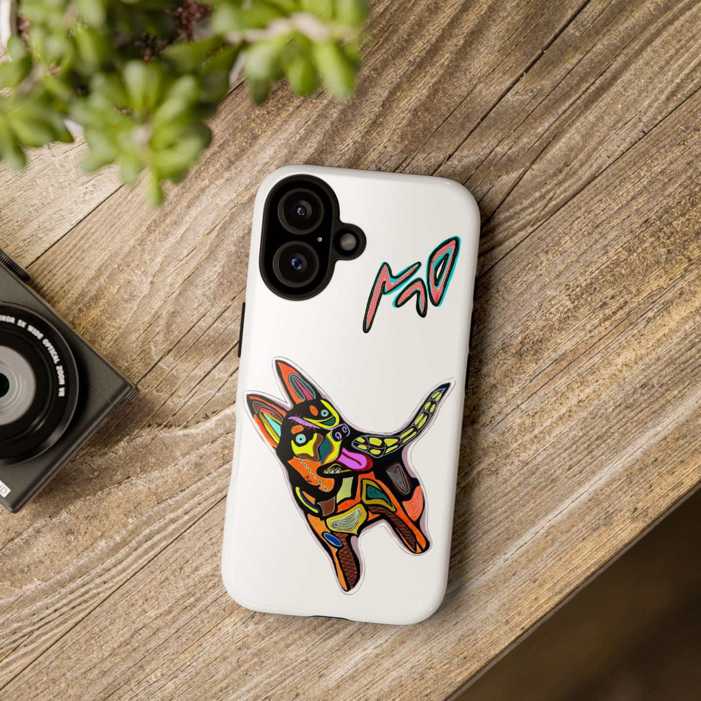HUSKY  Colorful Abstract Dog Phone Case — 'MAD' Signature Protective Case