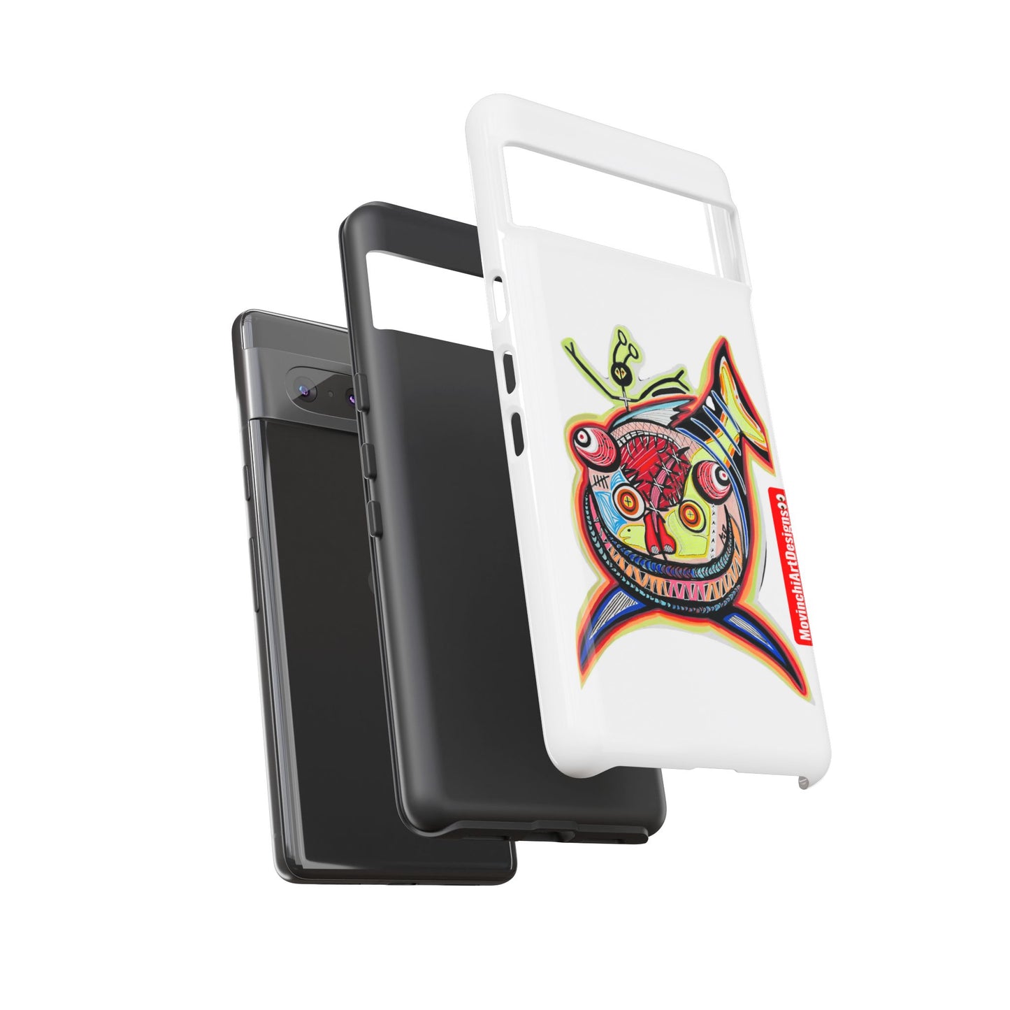 Phone Case — Colorful Abstract PARASITE  Fish Art Tough Cases