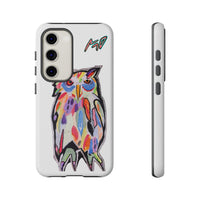 Colorful Owl Phone Case — Artistic Owl Illustration Tough Case