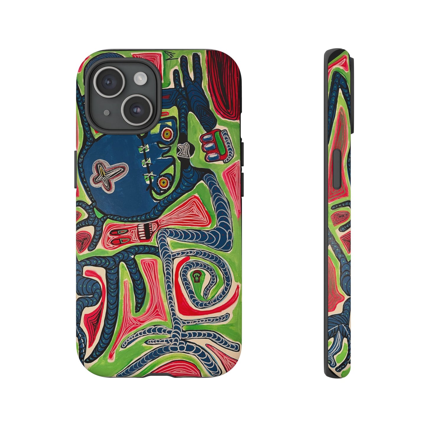 Abstract AFTERLIFE Phone Case — Bold Psychedelic Music Art