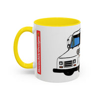 LLV Postal Service Mail Truck Accent Coffee Mug — Retro USPS Delivery Van Illustration (11/15oz)
