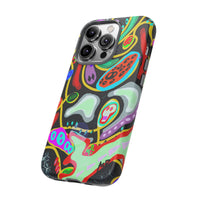 CRAZY4  Abstract Neon Skull Phone Case — Colorful Psychedelic Protective Cover