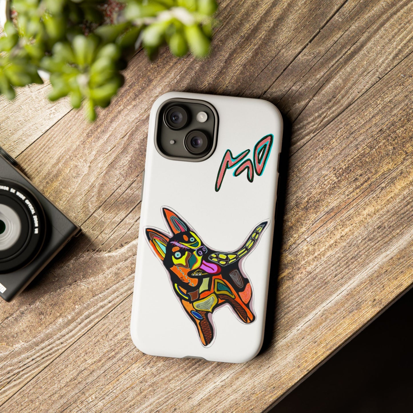 HUSKY  Colorful Abstract Dog Phone Case — 'MAD' Signature Protective Case