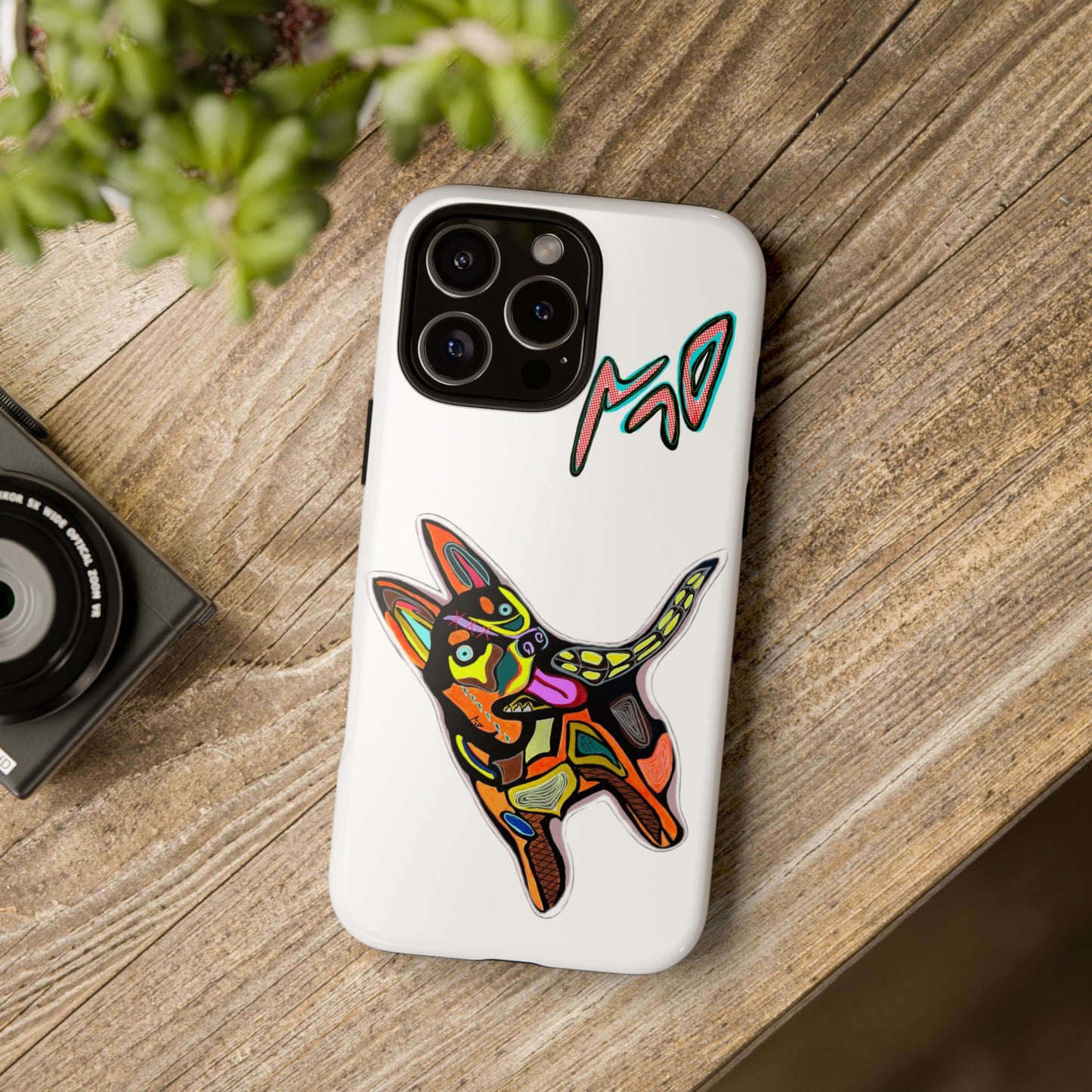 HUSKY  Colorful Abstract Dog Phone Case — 'MAD' Signature Protective Case