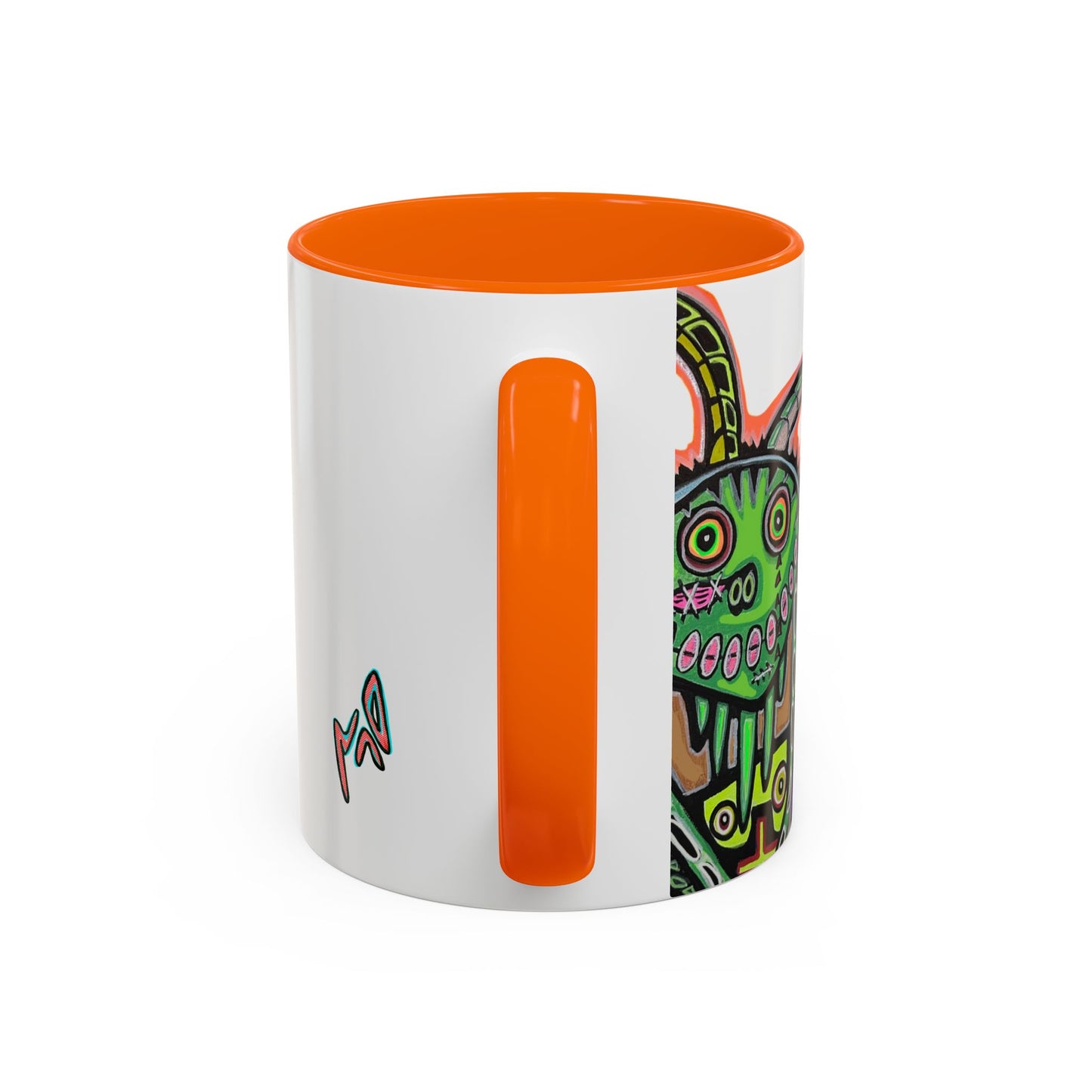 Colorful RYDER.   Abstract Jester Accent Coffee Mug — MovinchiArtDesigns