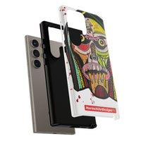KUNTA.  Abstract Tribal Skull Phone Case — Colorful Street Art Protective Cover