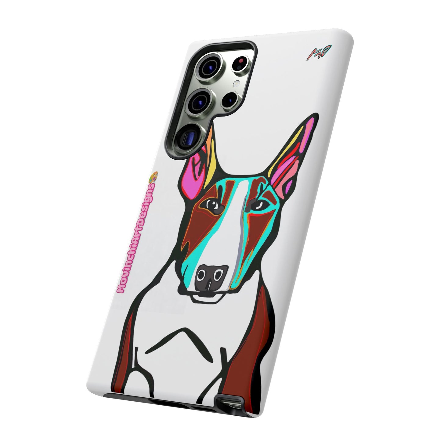 MR Bull Terrier Phone Case — Colorful Pop Art Tough Cases for Dog Lovers