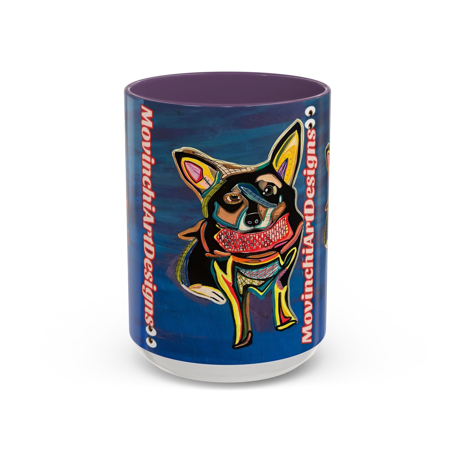 Chihuahua Art Coffee Mug – Colorful Pop‑Art Dog Accent Mug (11/15 oz)