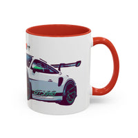 Porsche GT3 Cup Accent Coffee Mug – Racing Car Graphic 11/15oz